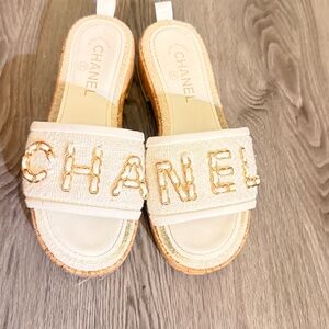 Tweed Sandal